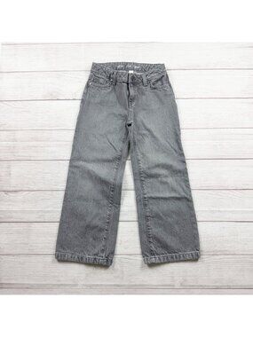 Cat & Jack Gray Wide Leg Jeans Denim Youth Stylish Comfortable Fit 7